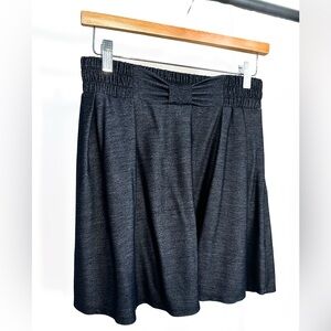 LC Lauren Conrad Dark Blue Denim Print Skater Skirt